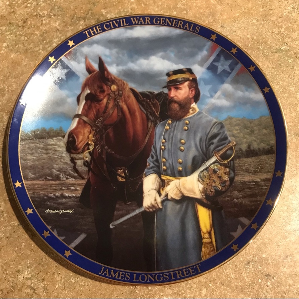 Civil War Generals Collector Plate, James Longstreet